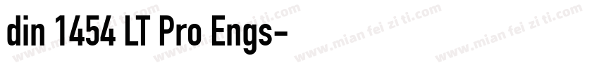 din 1454 LT Pro Engs字体转换